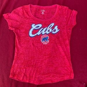 Genuine Merchandise Chicago Cubs T-Shirt MLB Baseball Graphic Tee‎ Red Large